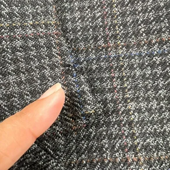 VTG Oscar De La Renta 48L Gray 100% Wool Tweed 2Btn Blazer Jacket Sport Coat‎